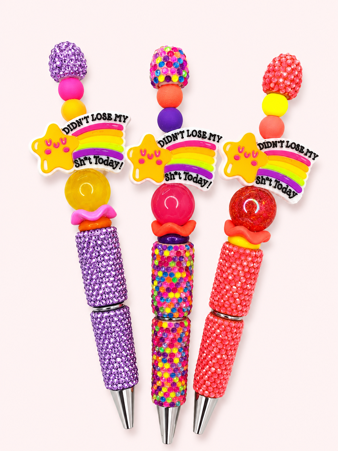 “Didn’t lose my sh*t today” Beaded pen