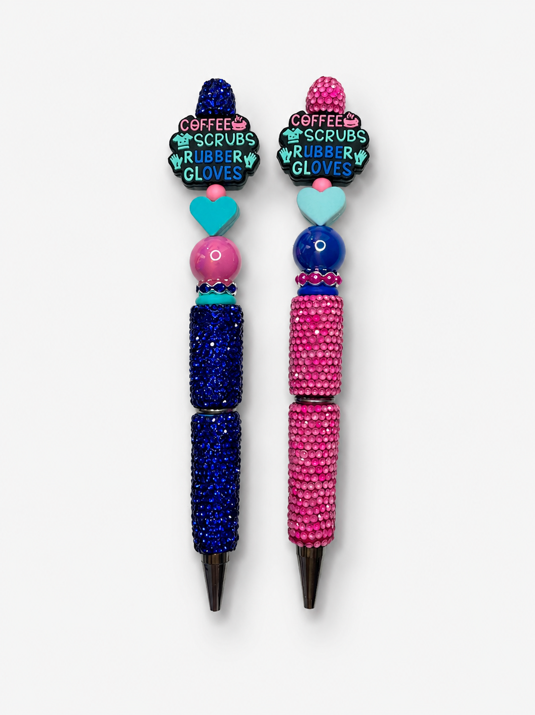 “Coffee scrubs and rubber gloves” Beaded pen