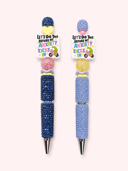 “Let’s do this before my anxiety kicks in” Beaded Pen