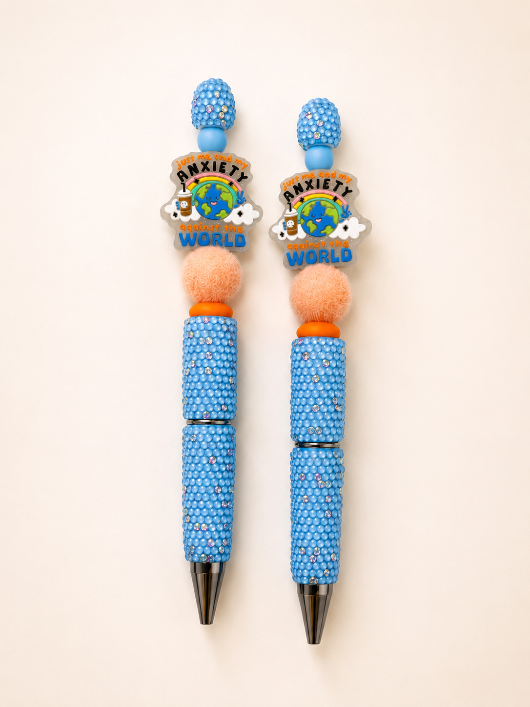 Just me and my anxiety against the world beaded pen