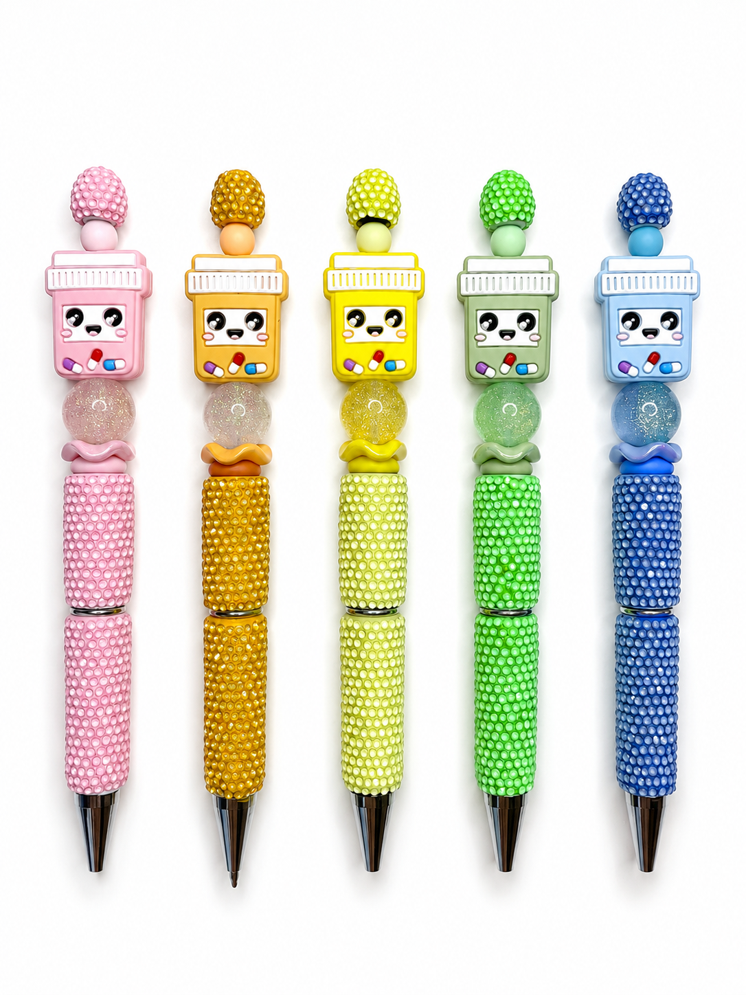 Happy Pills Beaded Pen